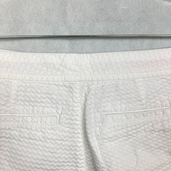 Lilly Pulitzer Shorts Womens Sz 2 White Cotton Scalloped‎ Buttercup Pockets - Picture 4 of 11